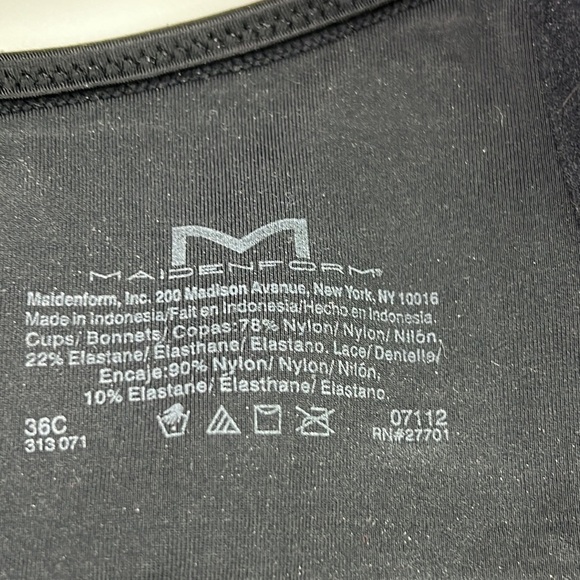 Maidenform Black Racerback Bra - Picture 5 of 6